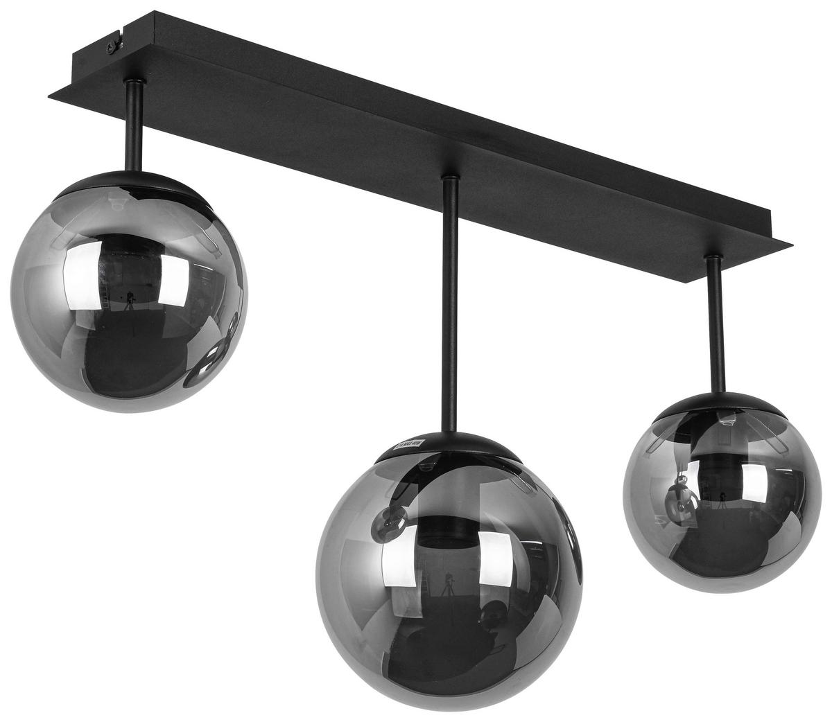 LAMPA SUFITOWA VICI - czarny/kolor chromowy, Trend, tworzywo sztuczne/metal (60/16/34,5cm) - Novel