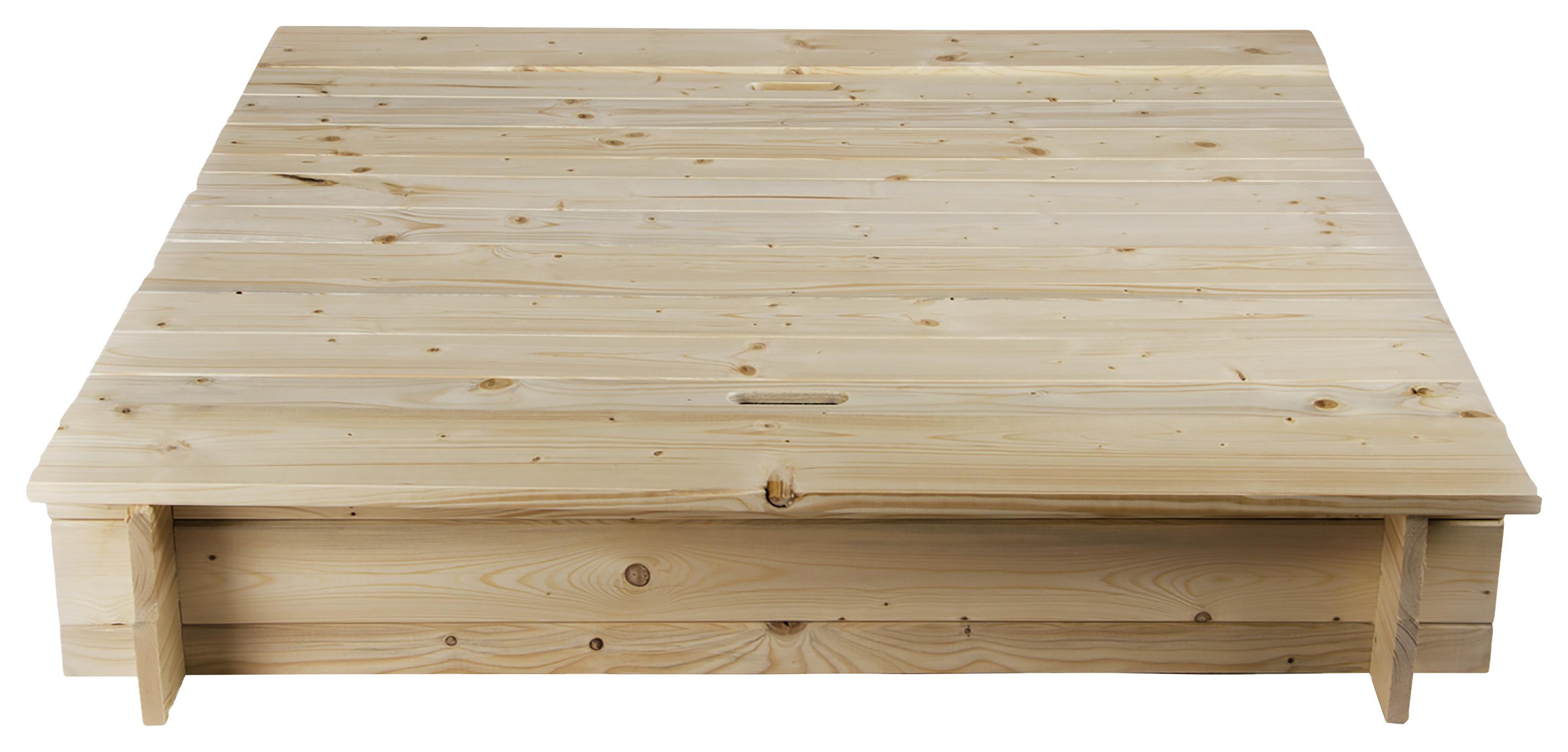 Homokozó Tetővel - natúr, fa (120/21/120cm) - Mömax