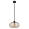 HÄNGLAMPA ZIRLOP - bärnstensfärgad/svart, Modern, metall/glas (28/28/120cm) - Mömax