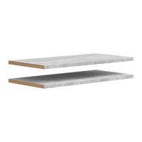Einlegeboden Multistauraum Betonoptik - Grau, MODERN, Holzwerkstoff (76,9/2,2/36cm) - Mömax