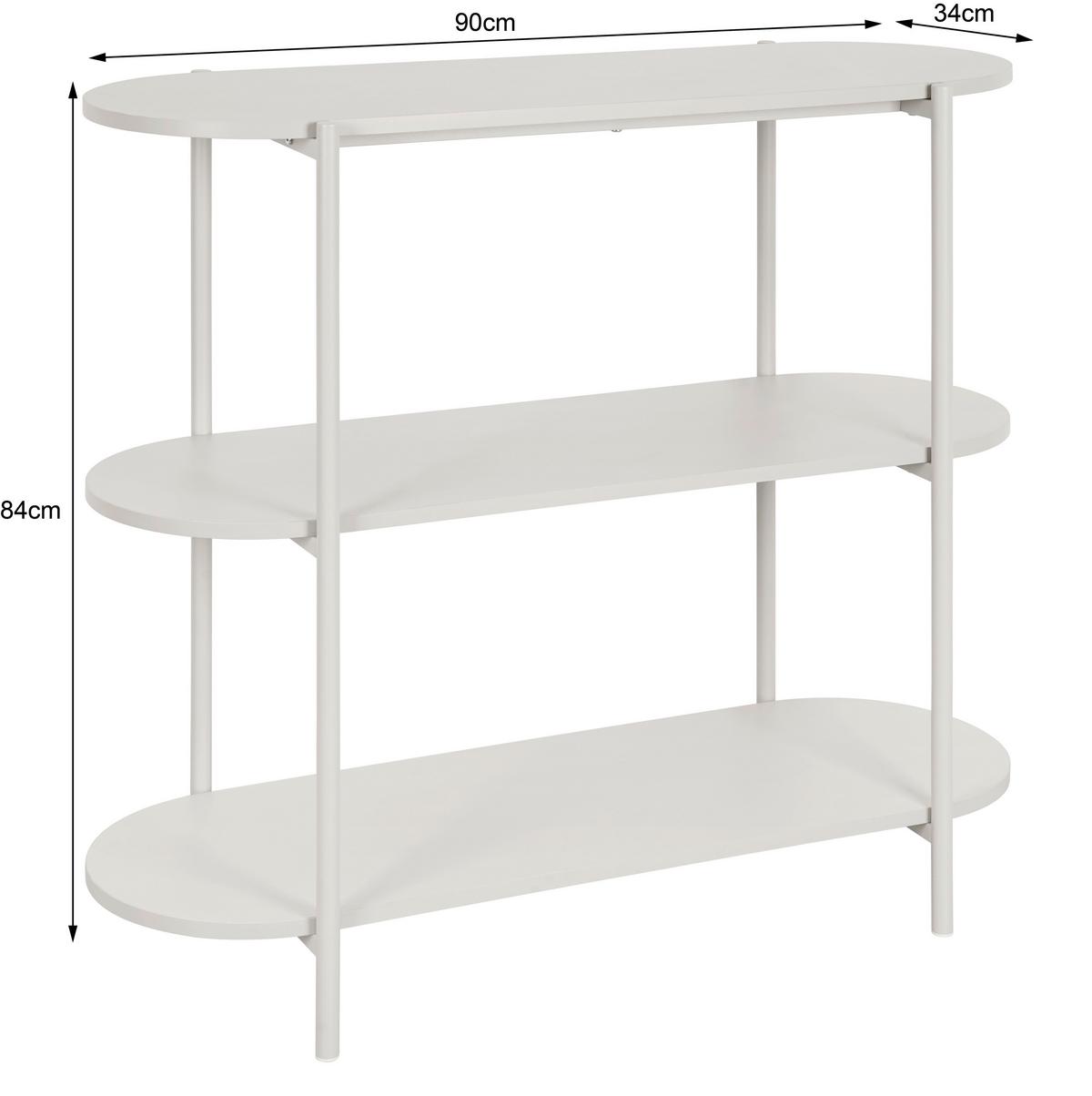 Verona Polica - kašmir, Trend, drvni materijal/metal (90/84/34cm) - Modern Living