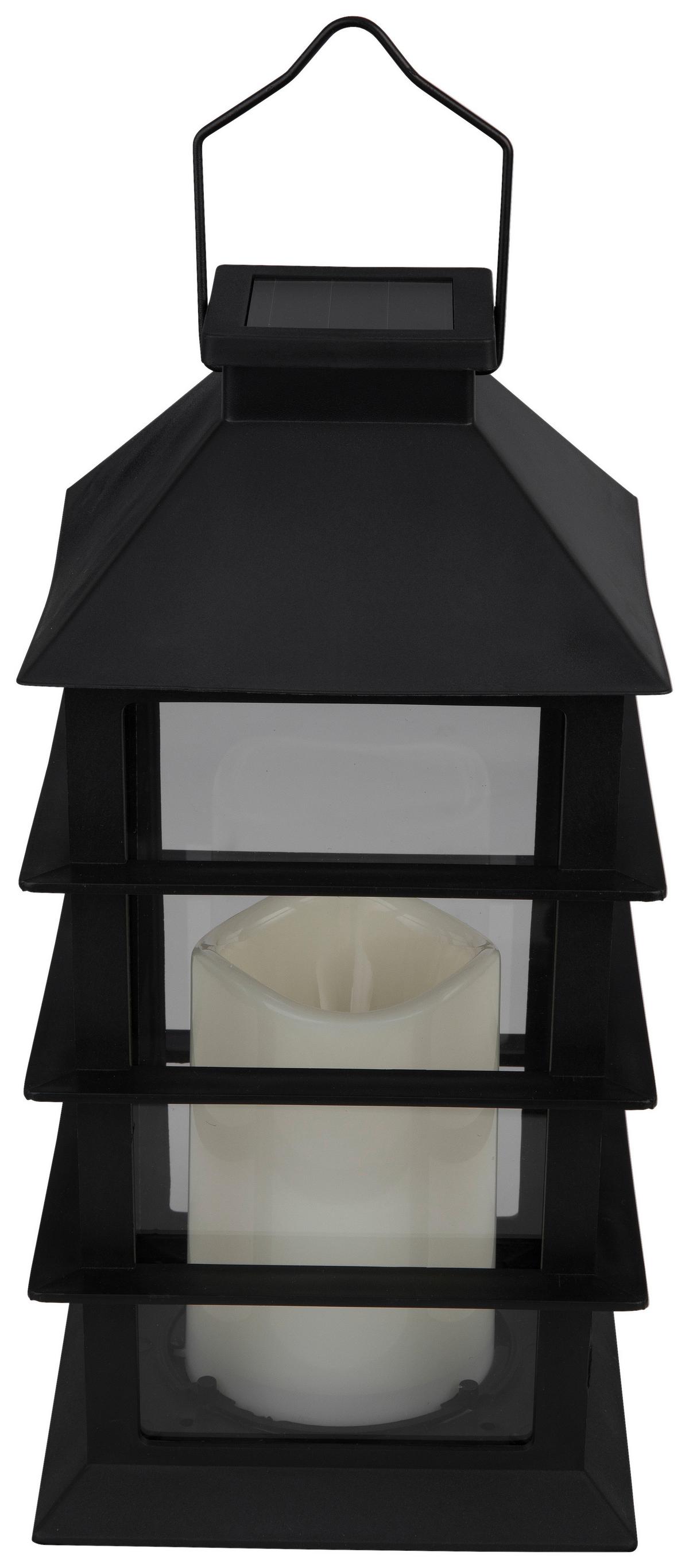 Solarleuchte Julika in Schwarz - Schwarz, Modern, Kunststoff (14/14/34cm) - Modern Living