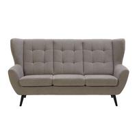 Canapea cu 3 locuri HELSINKI - gri închis/gri, Modern, lemn/textil (193/102/90cm) - Mömax