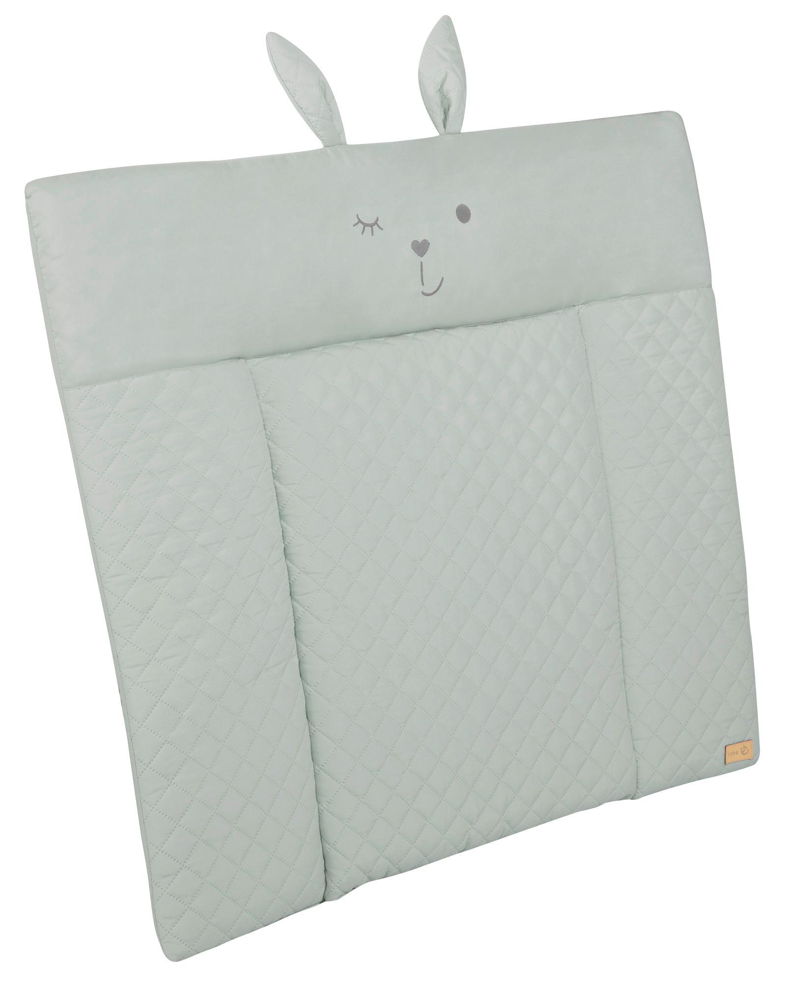 Wickelauflage Frosty Green ca. 85x75cm - Grün, KONVENTIONELL, Textil (85/4/75cm) - Roba