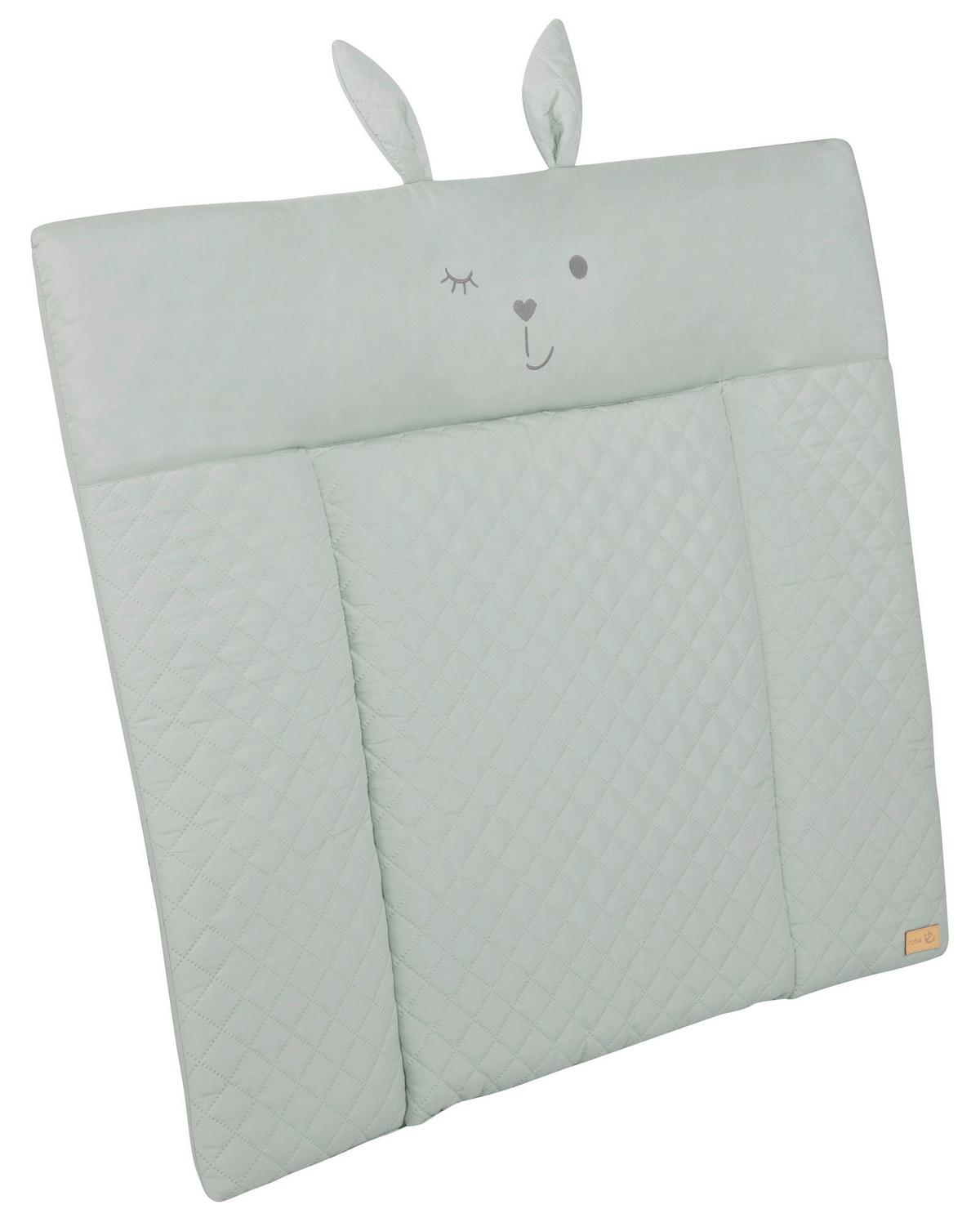 Wickelauflage Frosty Green ca. 85x75cm - Grün, KONVENTIONELL, Textil (85/4/75cm) - Roba