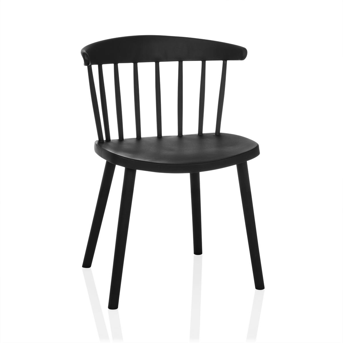 Konferenčni Stol Artifo Rib, Črna - črna, Moderno, umetna masa (53/75/45cm) - MID.YOU