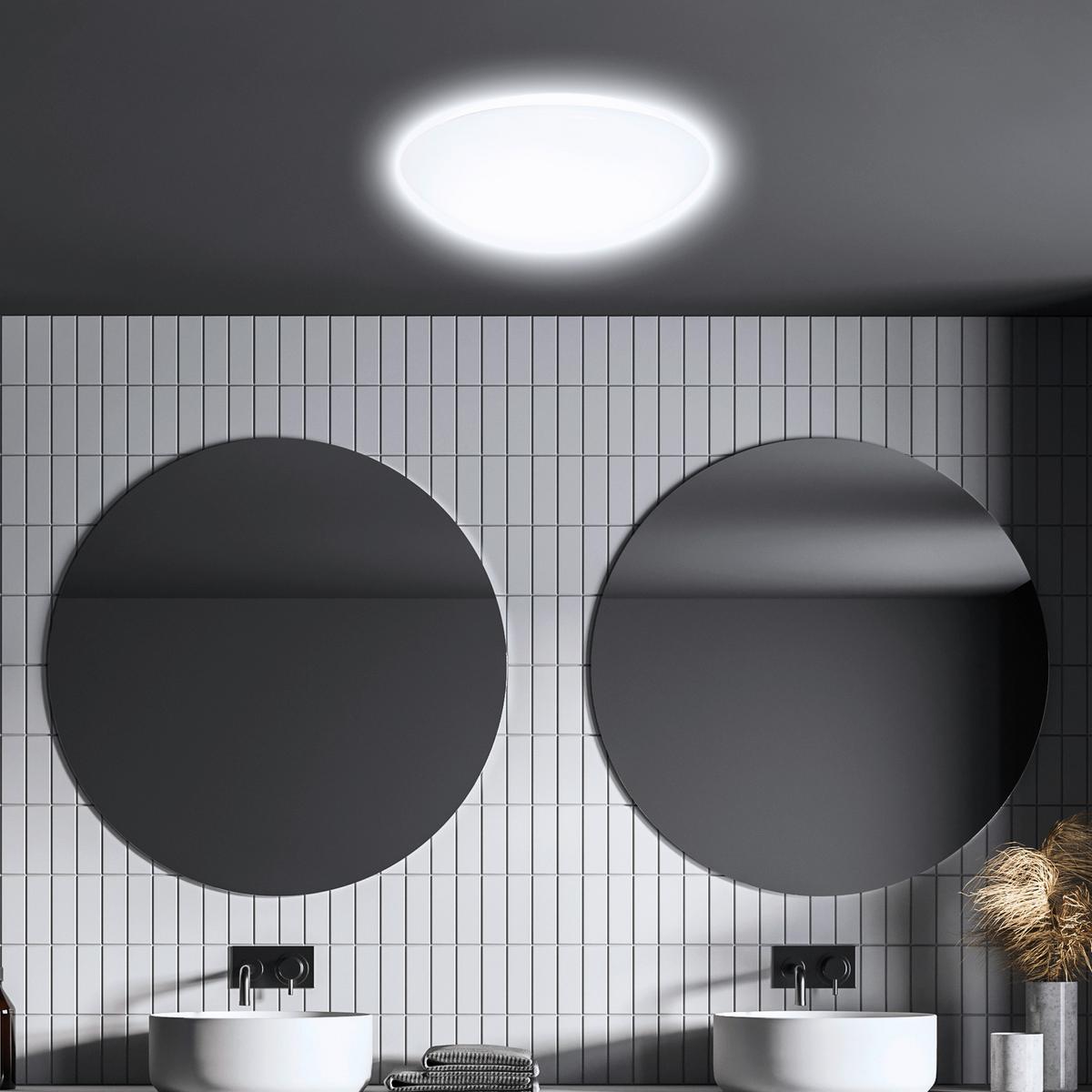 LAMPA SUFITOWA LED 3362016 ELIPSO - biały, Konventionell, tworzywo sztuczne/metal (27,8/6,5cm)