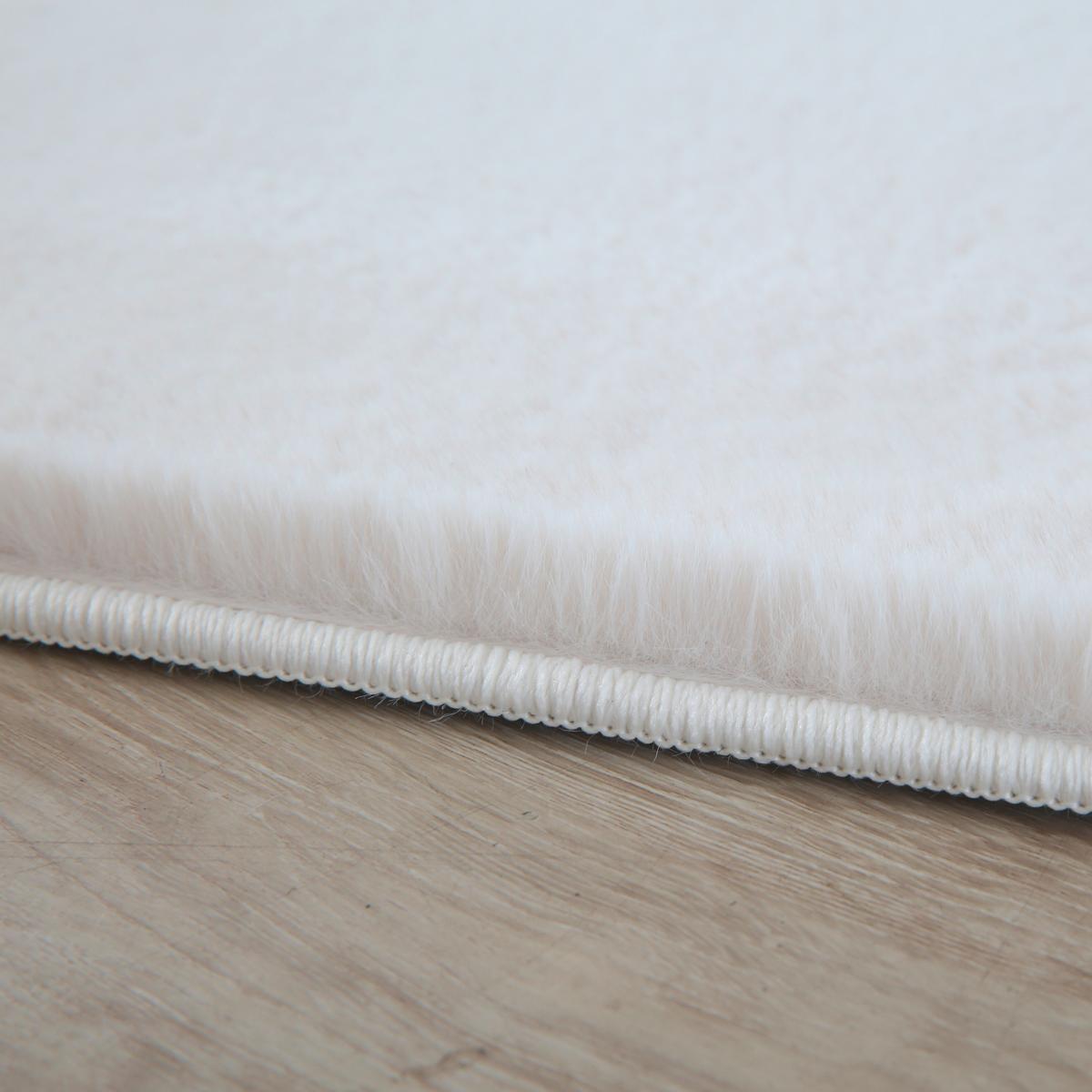 Hochflorteppich Pouffy Creme ca. 80x250cm - Creme, Basics, Textil (80/250cm)