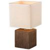BORDSLAMPA WANDA - beige/mörkbrun, Modern, textil/keramik (15,5/28,5cm) - Mömax