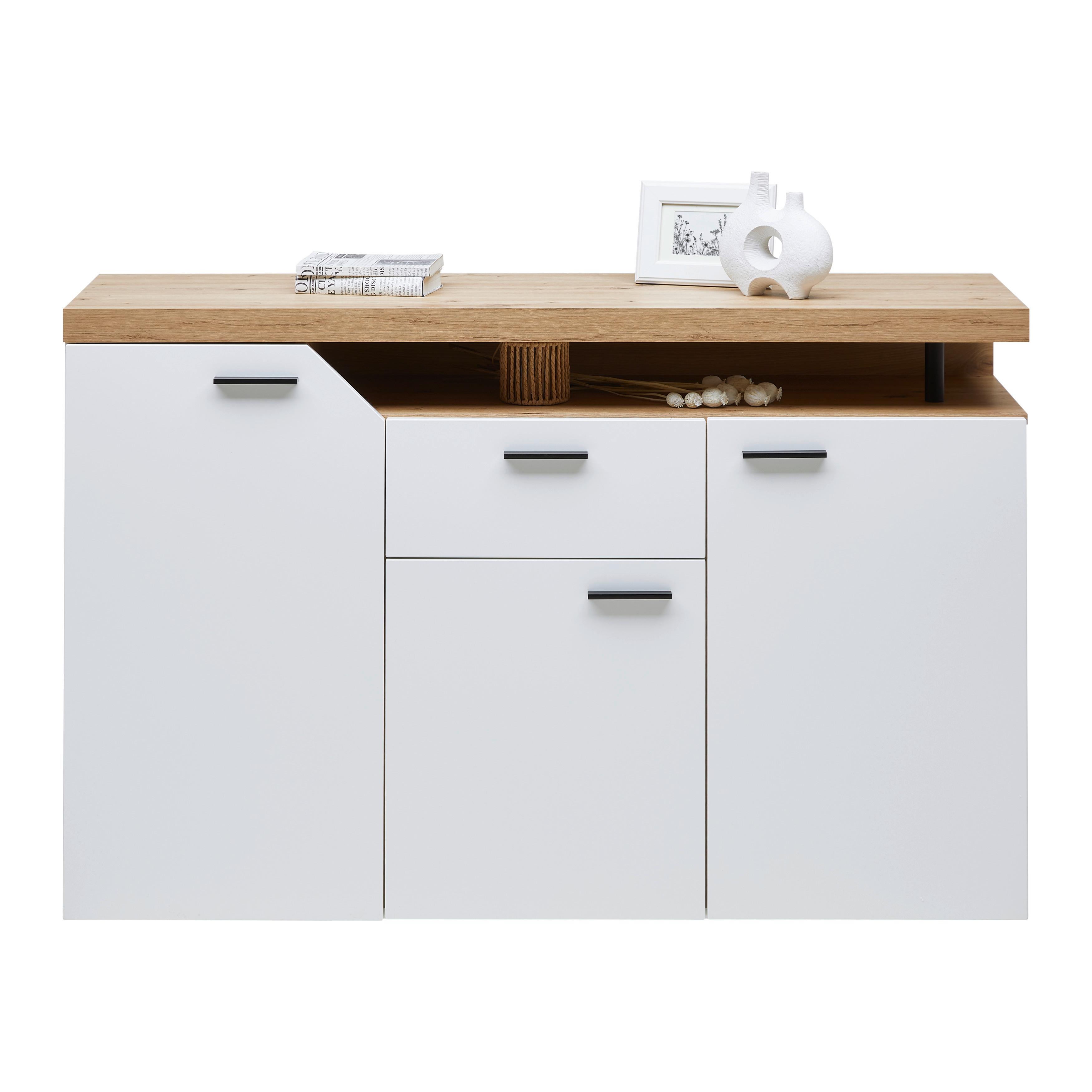 BYRÅ NICO -EXKLUSIV- - Modern, trämaterial/plast (138/91/40cm) - Mömax