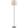 GOLVLAMPA SCHICK - vit/nickelfärgad, Klassisk, metall/textil (35/35/151cm) - Mömax