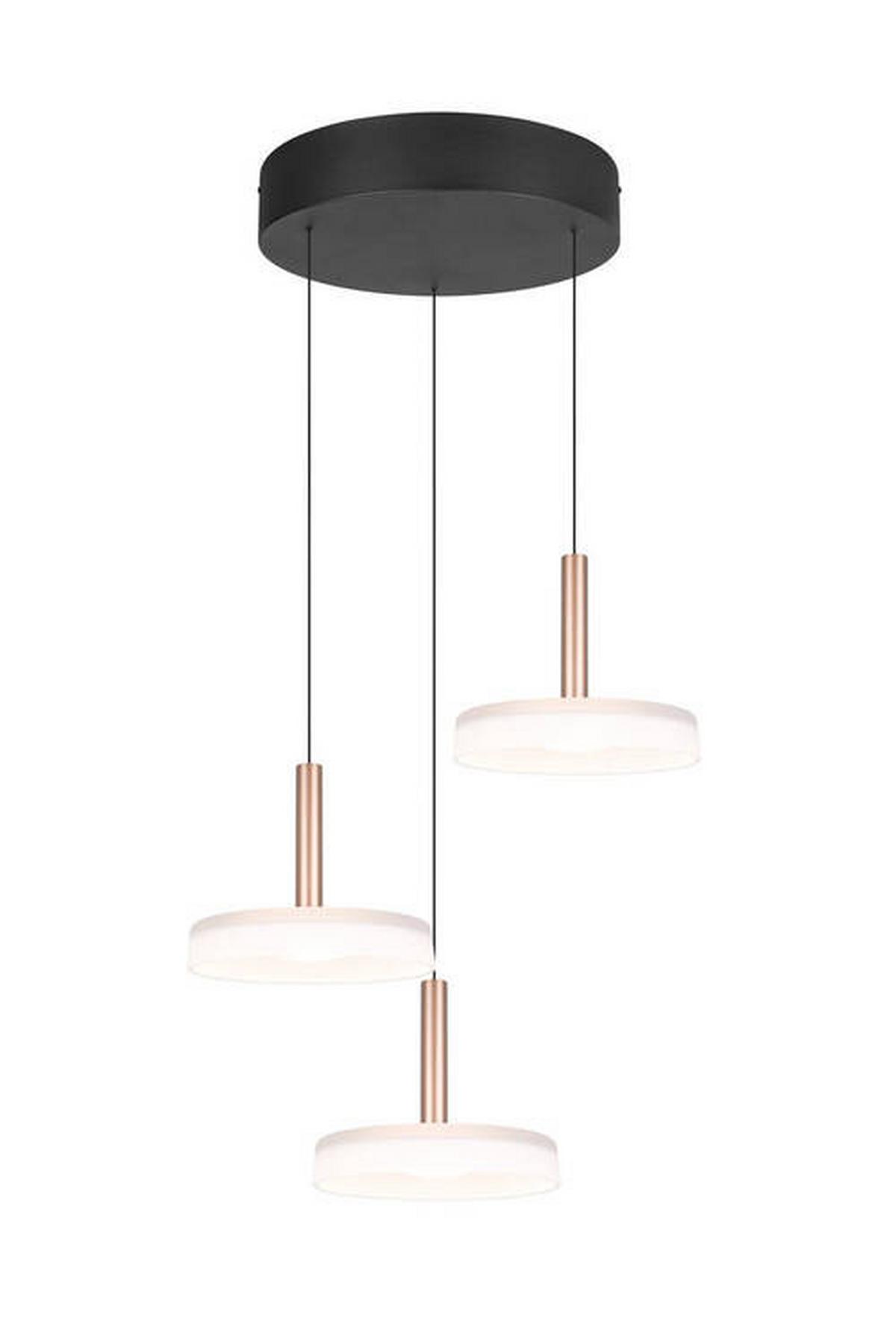 LAMPA ZWIESZANA LED 354930365 CELESTE - biały/brązowy, Design, metal/szkło (35/200cm) - Trio Leuchten