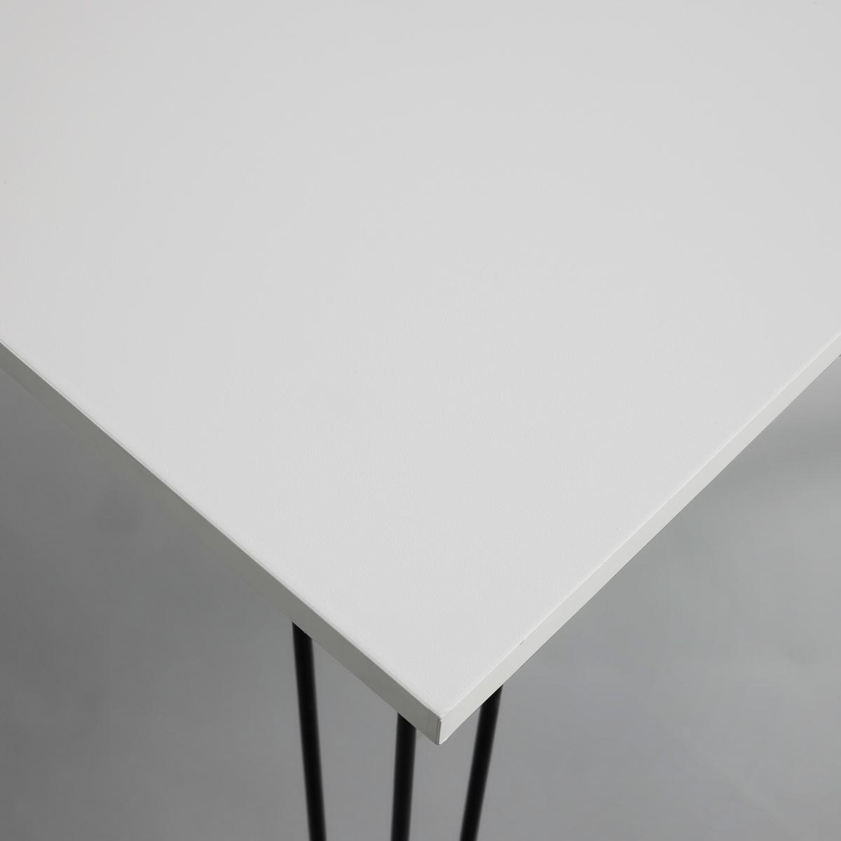BIURKO MARC - czarny/biały, Modern, metal/drewno (98/60/75cm) - Bessagi Home