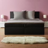 Boxspringbett in Grau ca. 180x 200cm inkl. Topper 'Lucy' - Dunkelgrau, MODERN, Holz/Textil (205/186/103cm) - Bessagi Home