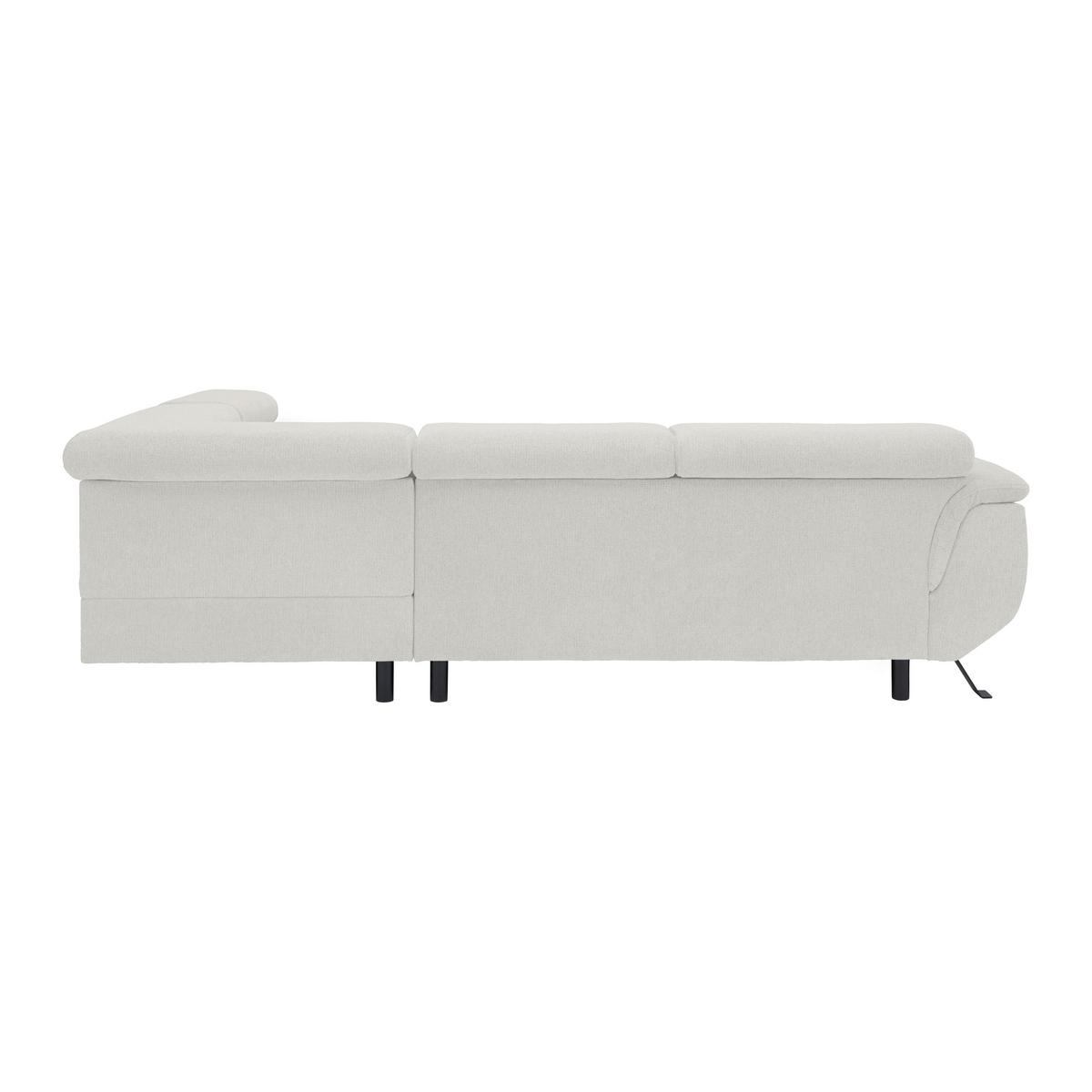 Kutna Garnitura Raven - sivo-bijela/crna, Moderno, tekstil/metal (257/76-92/96cm) - Modern Living