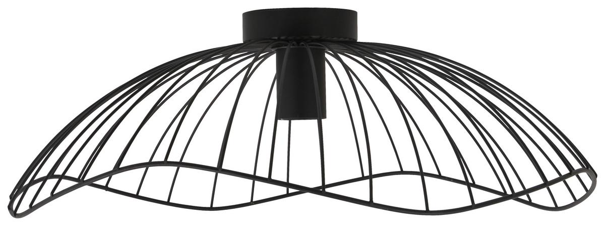 plafonnier max. 40 Watt - Schwarz, Modern, Metall (50/17,5cm) - Mömax