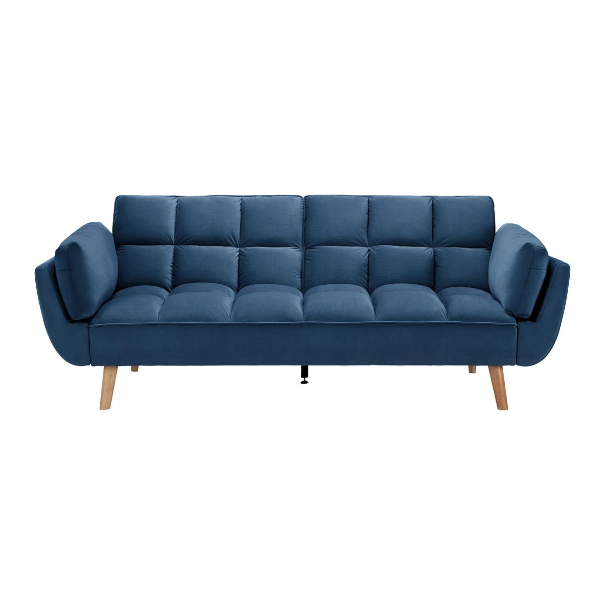 Canapea extensibilă CORA - albastru, Modern, lemn/textil (214/92/81cm) - Bessagi Home