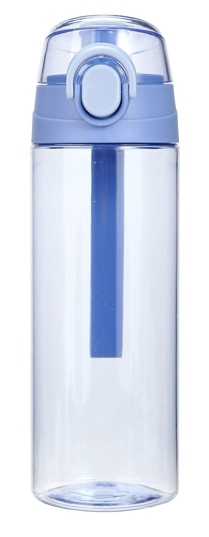 Sticlă de băut Basic - roz aprins/albastru, plastic (8,5/22,4cm) - Modern Living