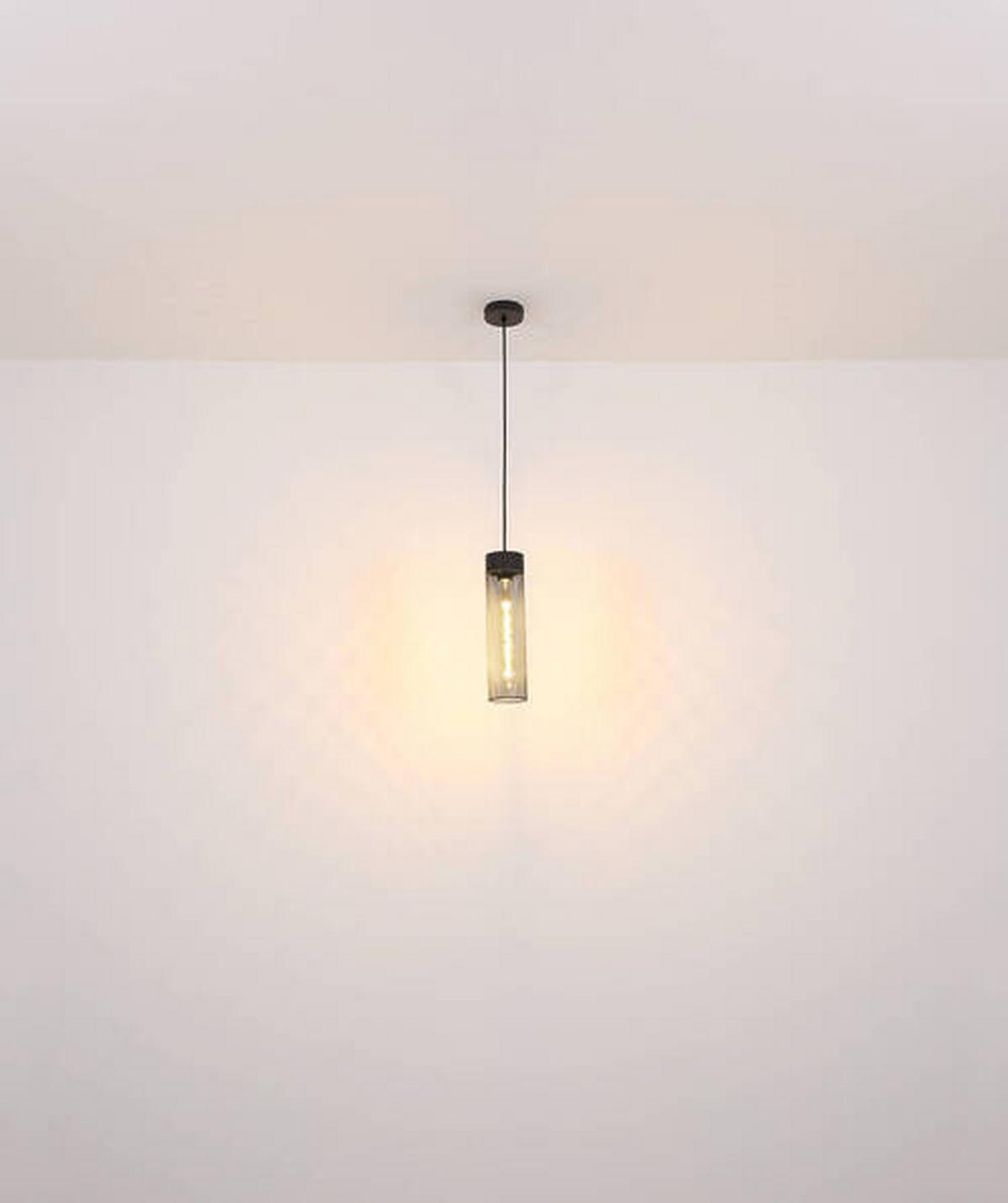 Hängeleuchte Hans Schwarz matt max. 40Watt - Schwarz, Design, Metall (10/120cm) - Globo