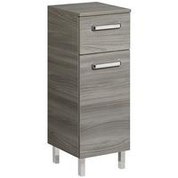 Unterschrank "Soltau" , grau - Chromfarben/Grau, KONVENTIONELL, Holzwerkstoff/Kunststoff (30/81/33cm) - MID.YOU