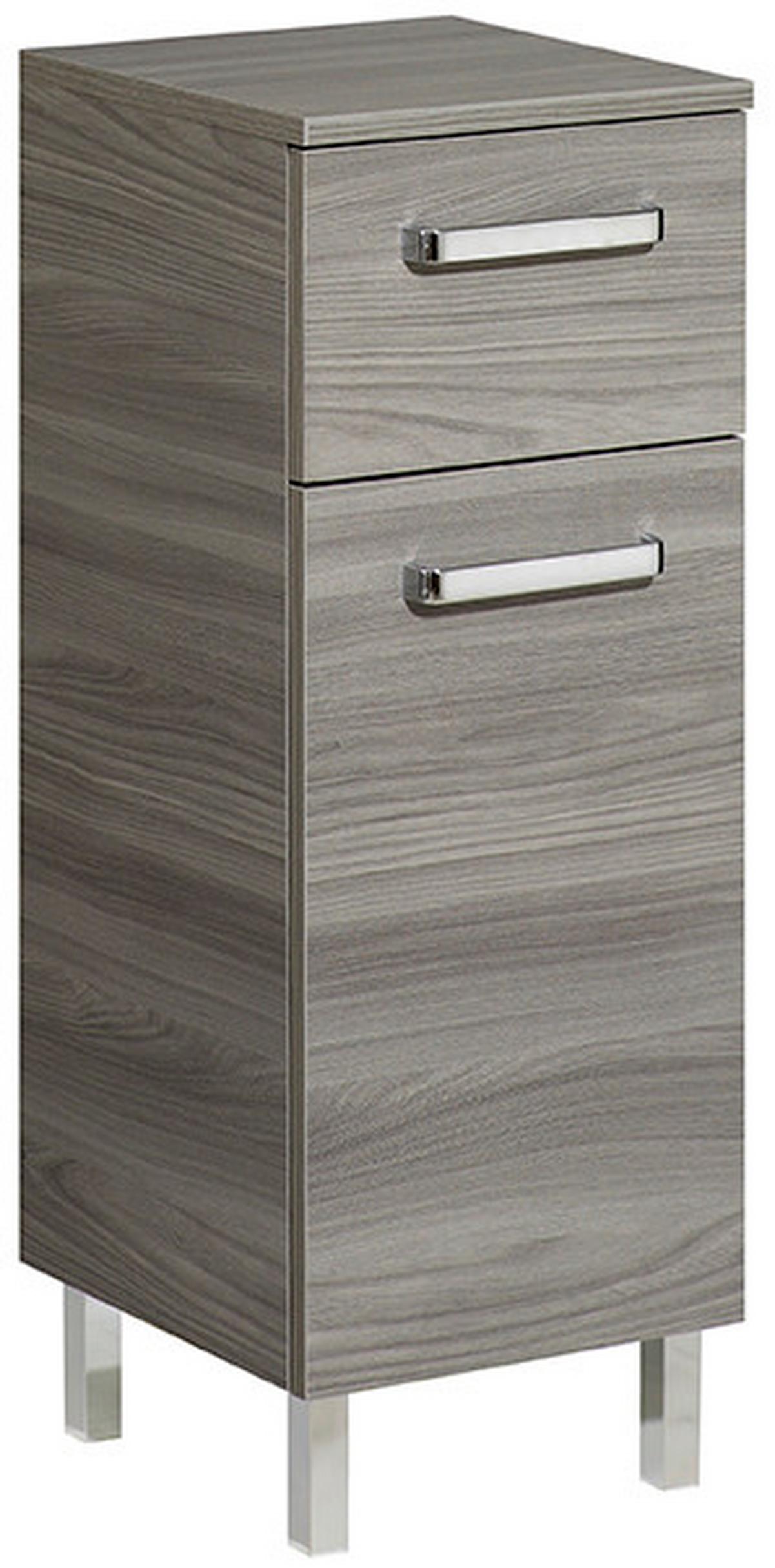 Unterschrank "Soltau" , grau - Chromfarben/Grau, KONVENTIONELL, Holzwerkstoff/Kunststoff (30/81/33cm) - MID.YOU