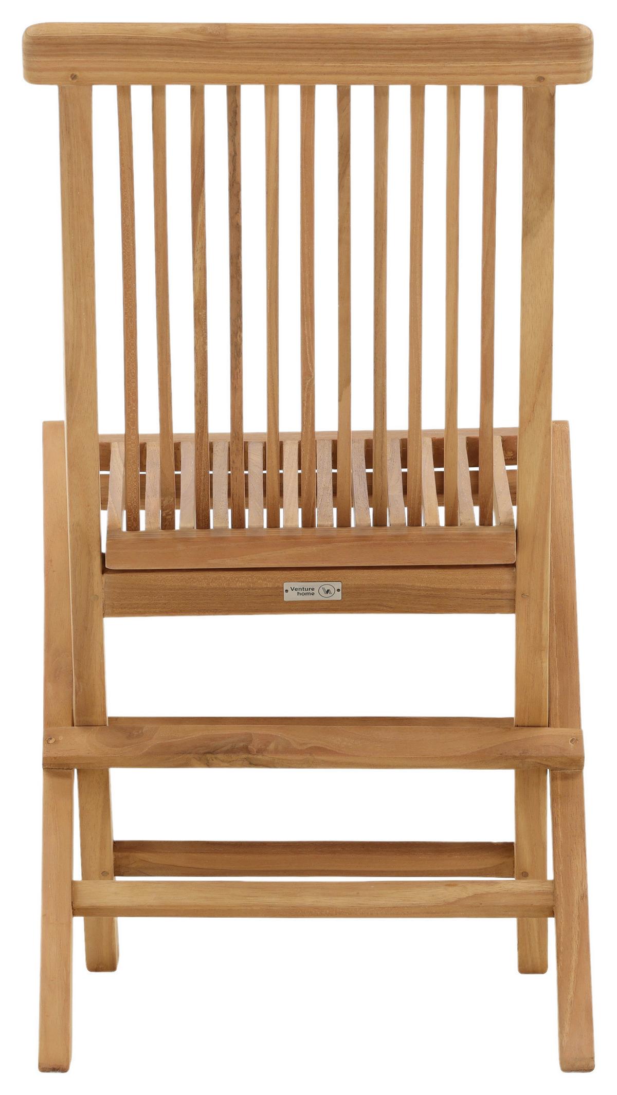 Klappstuhl 2er-Set KENYA - Teakfarben, KONVENTIONELL, Holz (47/89/62cm) - Gardenson