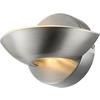 LED-Wandleuchte 76001 in Nickelfarben max. 5 Watt - Nickelfarben, Design, Glas/Metall (16,5/11cm) - Globo