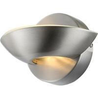 LED-Wandleuchte 76001 in Nickelfarben max. 5 Watt - Nickelfarben, Design, Glas/Metall (16,5/11cm) - Globo