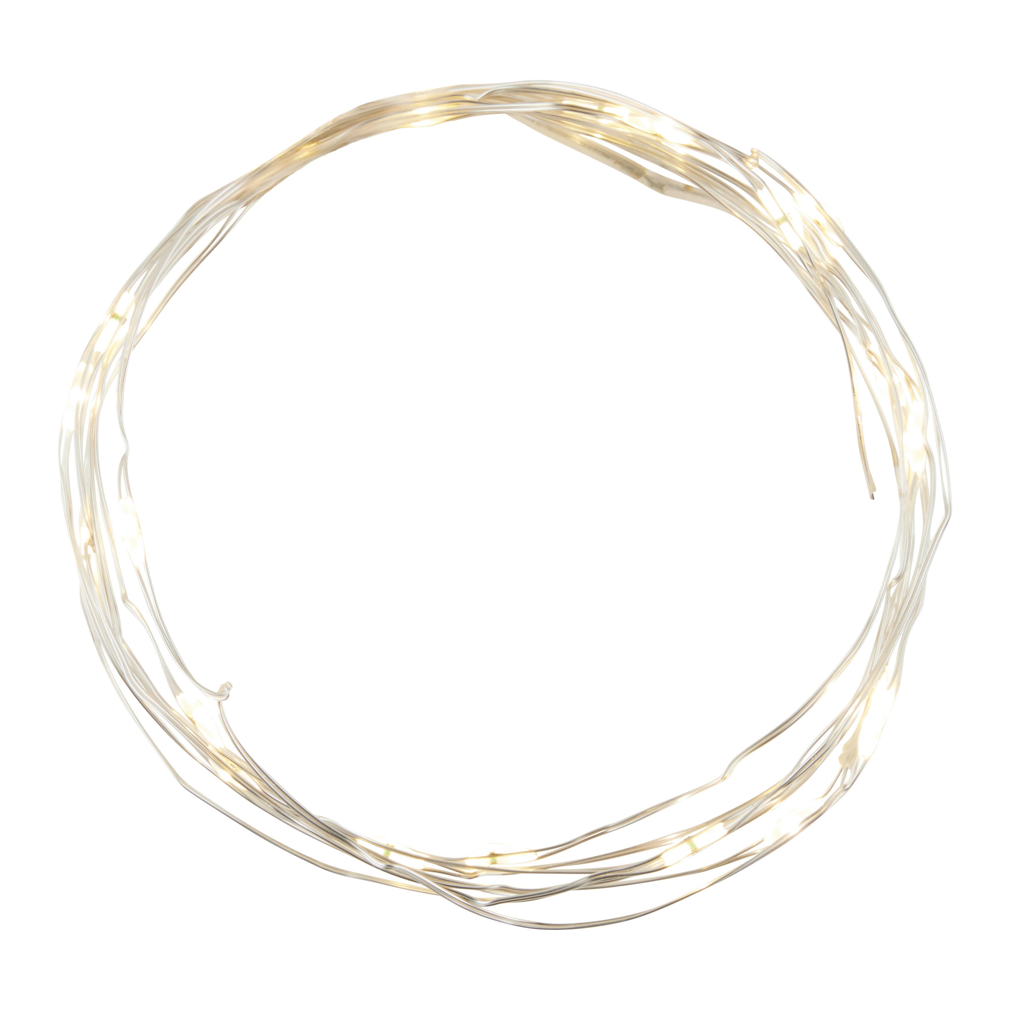 LJUSSLINGA ROB - silver, Modern, metall/plast (220cm) - Mömax