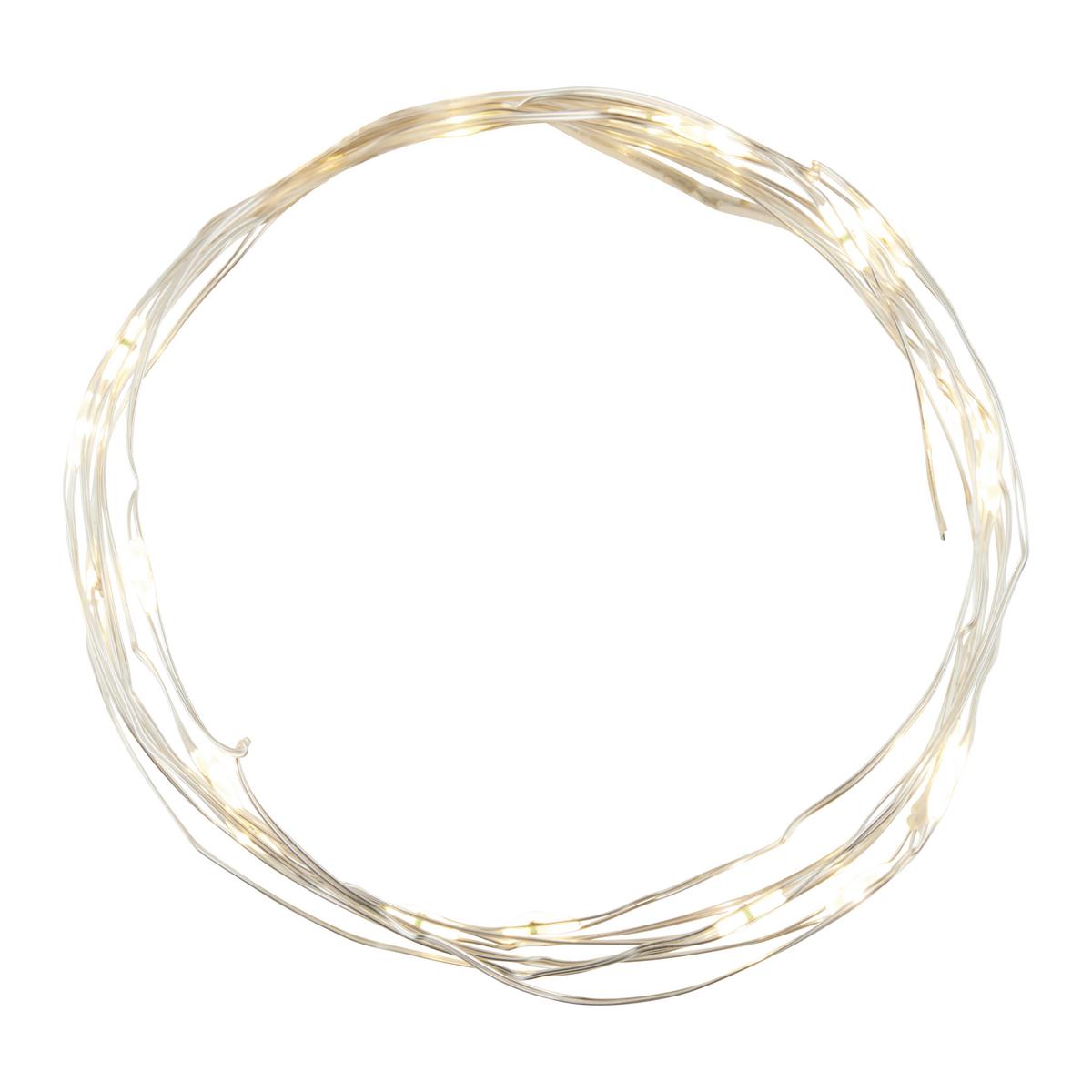 Lichterkette Rob in diversen Designs - Silberfarben, Modern, Kunststoff/Metall (220cm) - Mömax