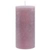 Stumpenkerze Lia in Mauve - Violett, Modern (6,8/15cm) - Premium Living