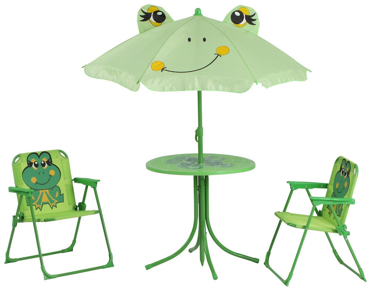 Kinder-Gartenset Froggy Grün - Grün, MODERN, Textil/Metall - Siena Garden