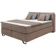 Boxspringbett in Beige ca. 160x200cm - Alufarben, KONVENTIONELL, Karton/Naturmaterialien (160/200cm) - Modern Living Boxspringbett in Beige ca. 160x200cm - Alufarben, KONVENTIONELL, Karton/Naturmaterialien (160/200cm) - Modern Living