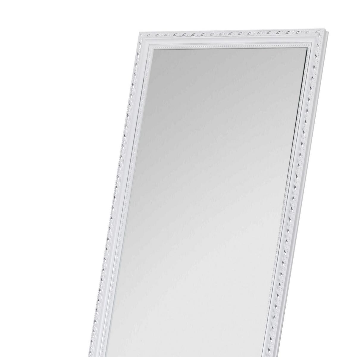 Podno Ogledalo Pisa - bijela/srebrne boje, Moderno, staklo/drvo (34/160/2,3cm) - Modern Living