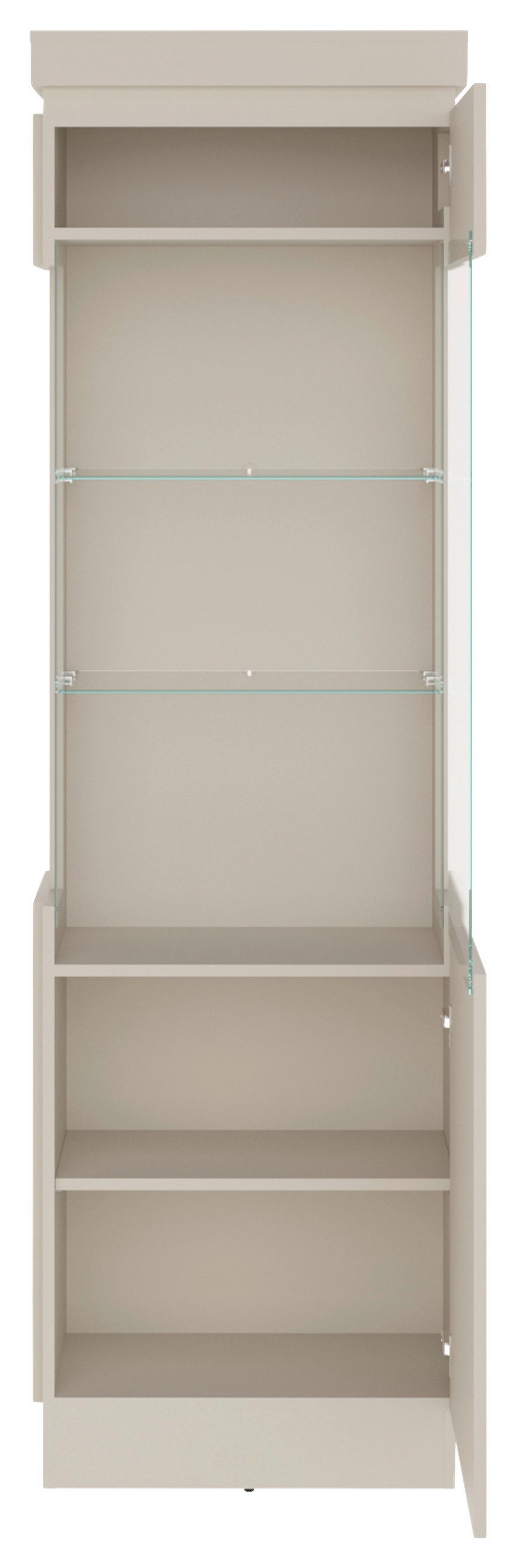 Vitrină Camira - cașmir, Basics, sticlă/material pe bază de lemn (60/200,5/40cm) - Modern Living