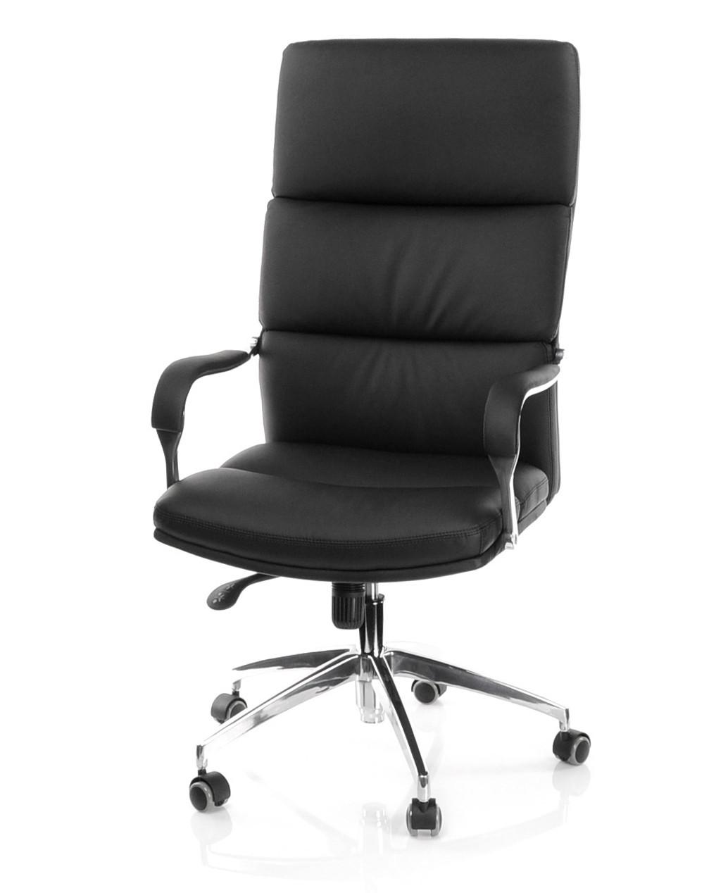 Pisarniški Stol Brunello 20, Črna - srebrne barve/črna, Moderno, kovina/umetna masa (61/134/49cm) - MID.YOU