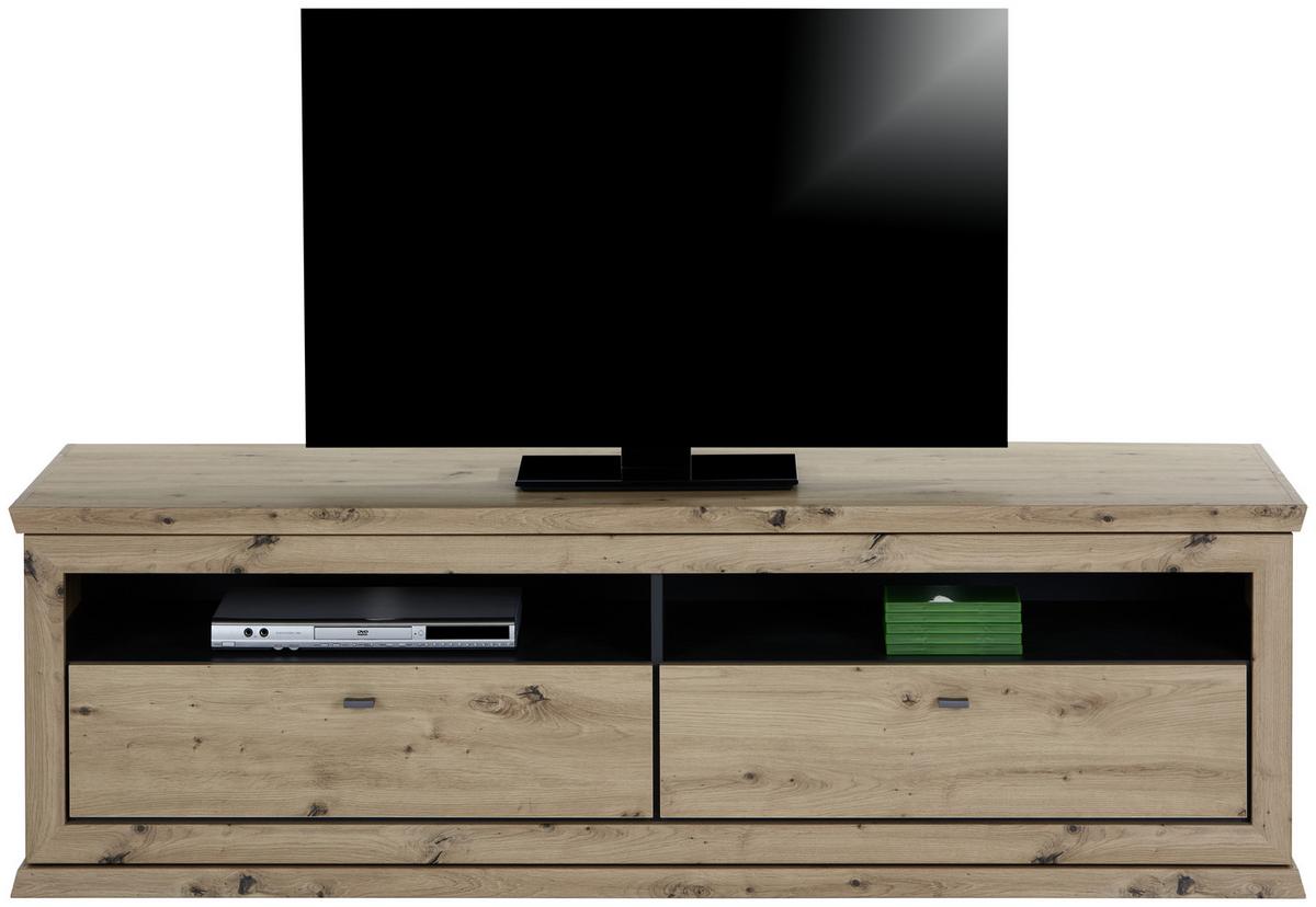 Tv Element Harvey, Barva Hrasta - barve hrasta/antracit, Trendi, kovina/leseni material (180/55,4/50cm) - Mömax