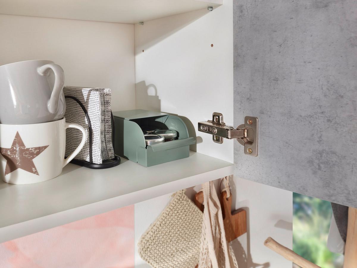 Kuhinjski Blok Z Aparati Malia, 240cm - barve nerjavečega jekla/siva, Basics, kovina/leseni material (240cm) - Respekta