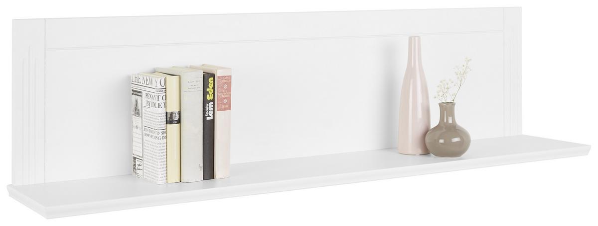 tablette murale in Weiss - blanc, Romantik / Landhaus, bois (130/35/25cm) - Zandiara