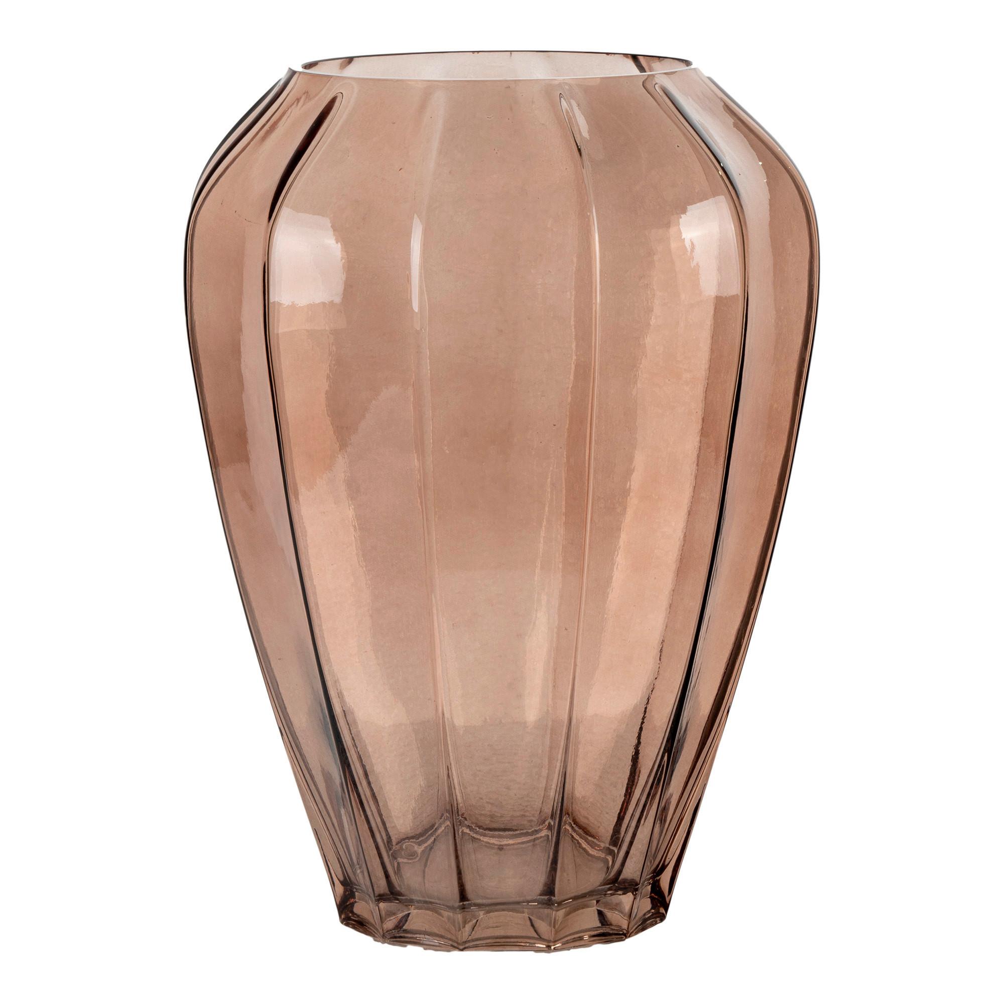 Vase Braun - Braun, Design, Glas (22/29/22cm)