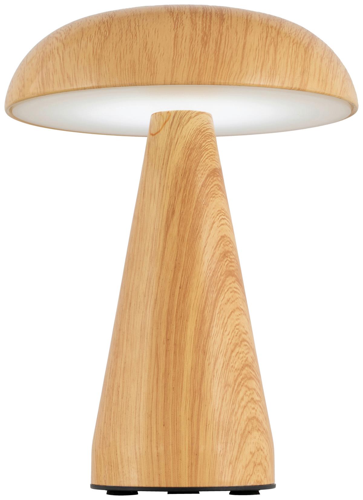 LAMPA STOŁOWA SINDY - kolor naturalny, Trend, tworzywo sztuczne/metal (15,5/21cm) - Novel