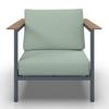 ENSEMBLE LOUNGE CHIARA - vert clair/couleur naturelle, MODERN, métal/matière synthétique (164/68/94cm) - Bessagi Garden