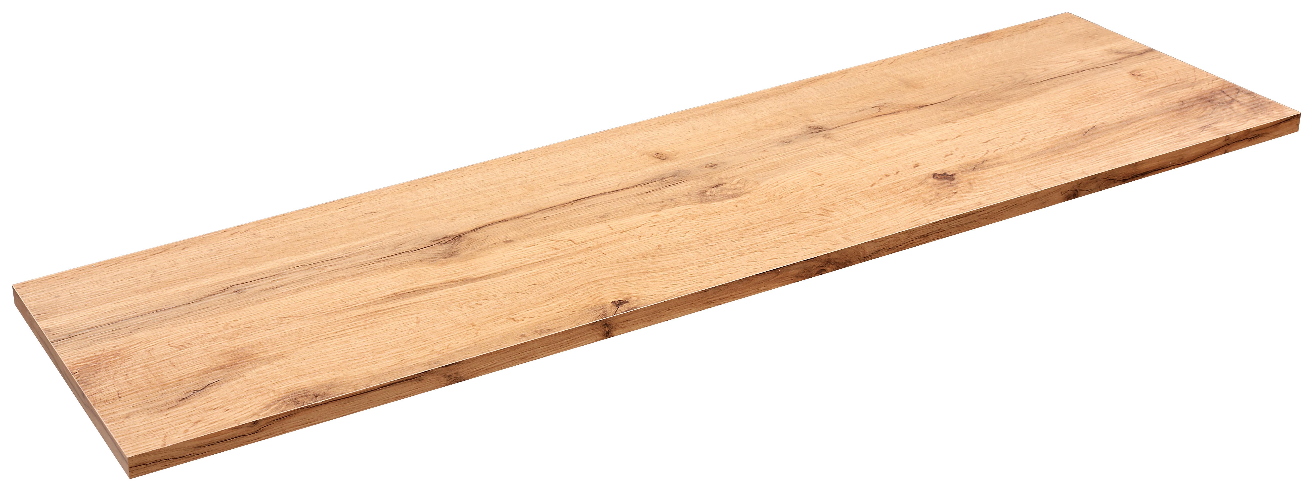 Falipolc Tölgy Szín 120/30 Skate - tölgyfa, Modern, faalapú anyag (120/1,8/30cm)