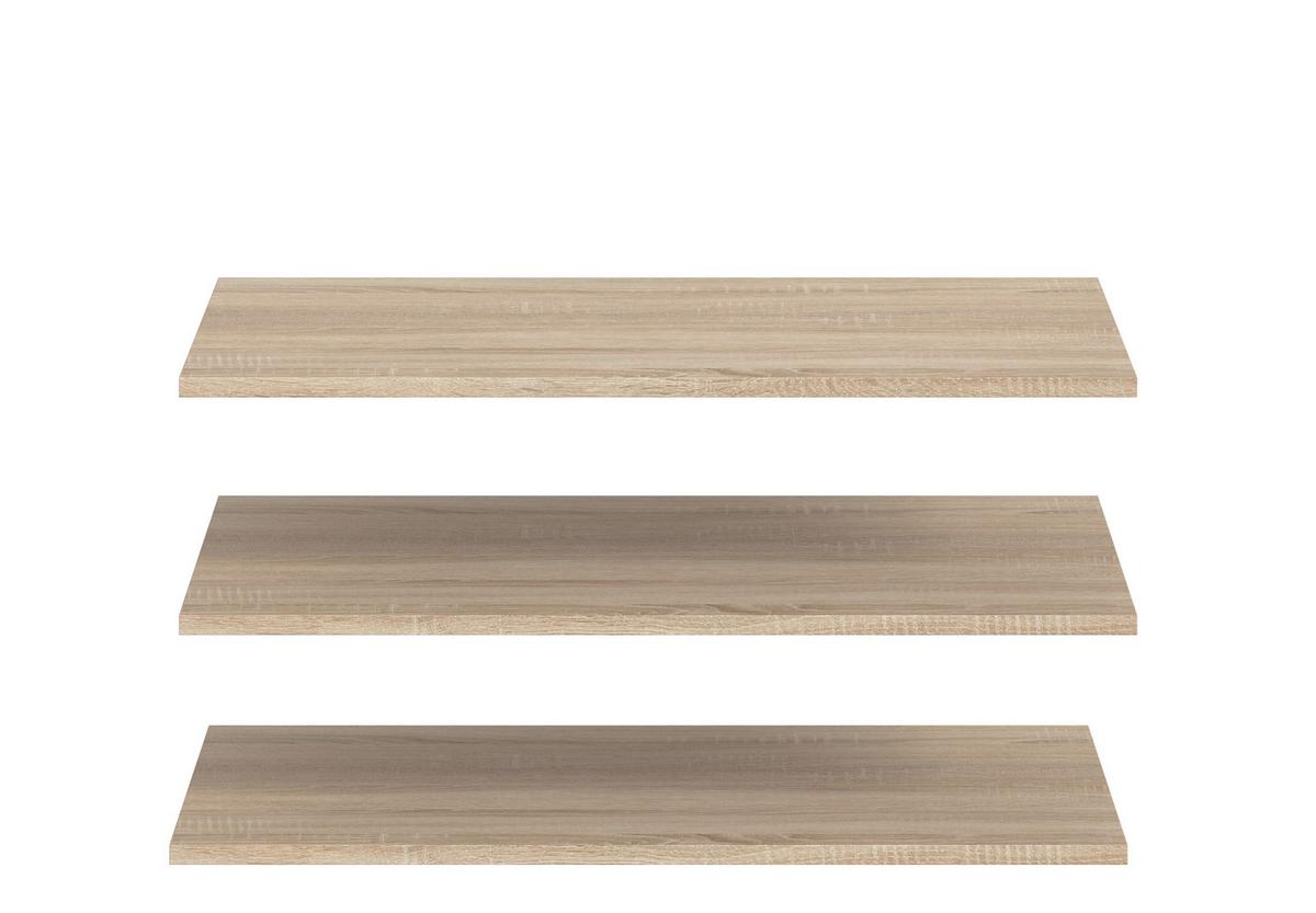 Einlegebodenset Kopenhagen 3-tlg. Sonoma Eiche - Sonoma Eiche, MODERN, Holzwerkstoff (77/2/33cm) - Livetastic