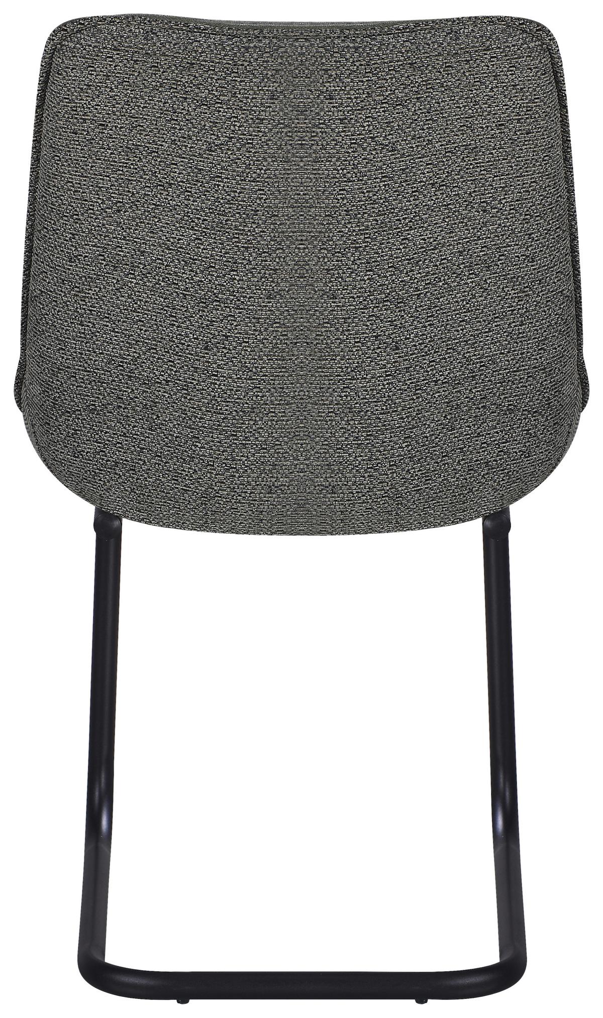 Stuhl Nova Grün - Schwarz/Grün, MODERN, Textil/Metall (51/86/59cm) - Premium Living