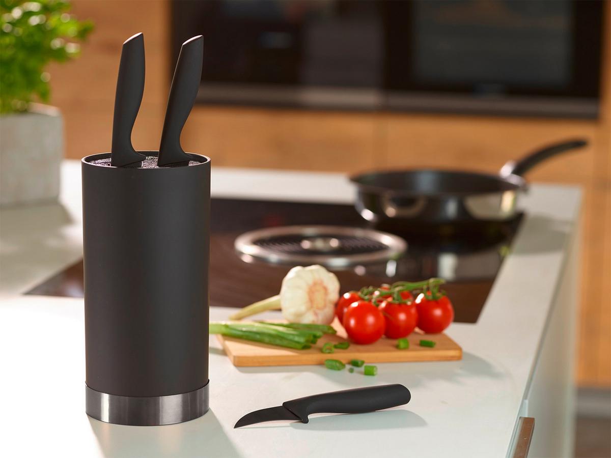 Késtartó Blokk Ew-Mb-0399 - fekete, Basics, műanyag (11/22cm) - Echtwerk