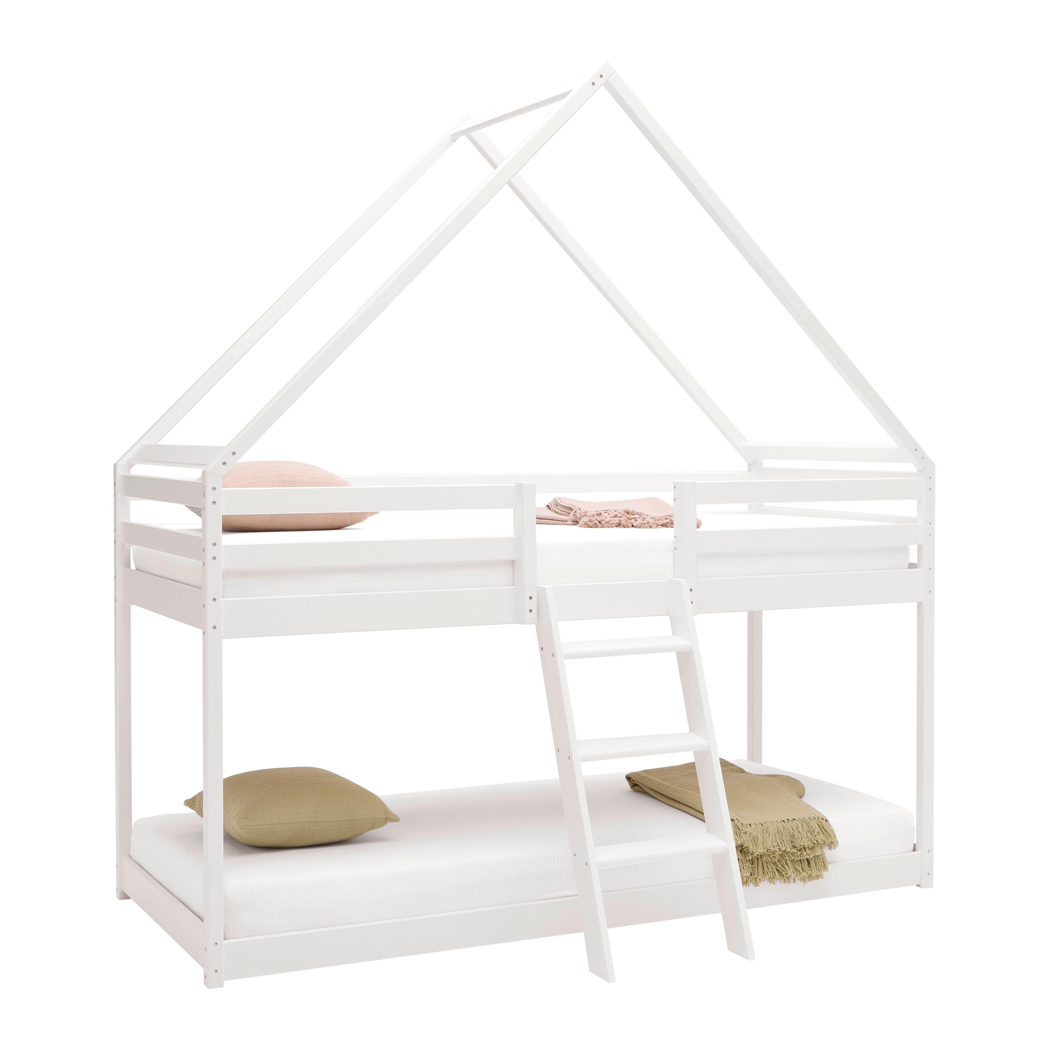 Etagenbett Sweet Weiß ca. 90x200cm - Birkefarben/Weiß, LIFESTYLE, Holz (97/224/208cm) - Mömax