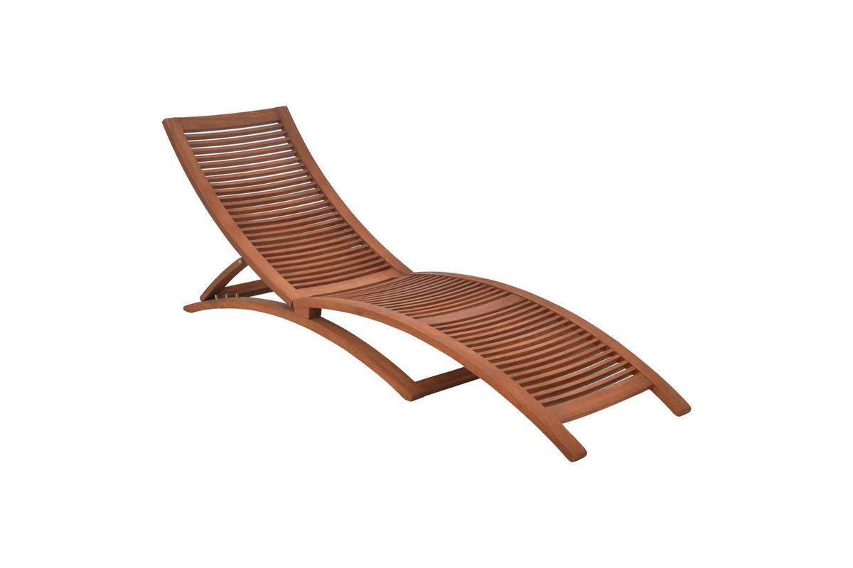 Vrtni Ležalnik Cuba, Siva, Z Blazino - barve lesa evkaliptusa/antracit, Konvencionalno, tekstil/les (60/105/208cm) - Gardenson