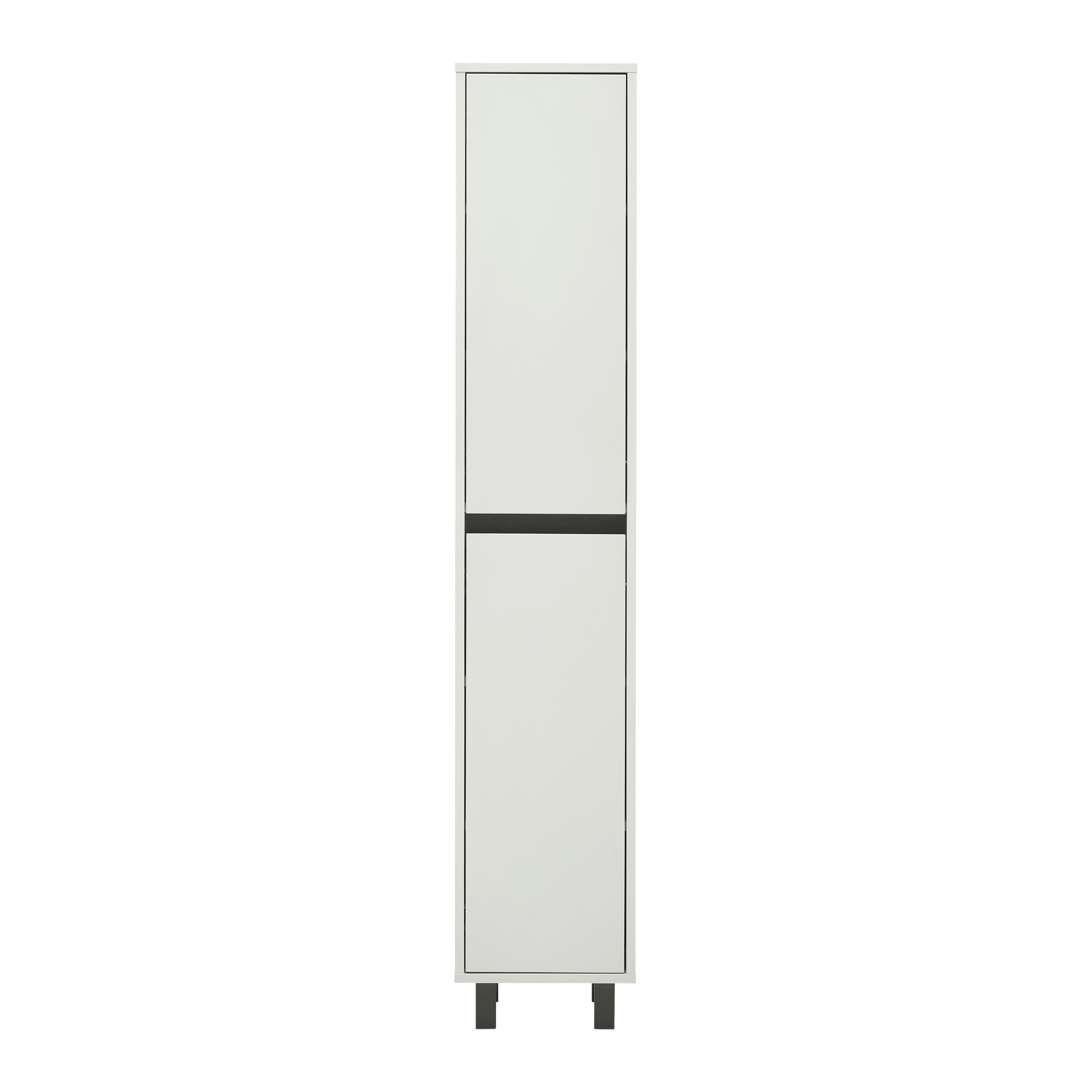 Seitenschrank Sophia Kashmirfarben - Kaschmir/Schwarz, MODERN, Holzwerkstoff (35/120/33cm) - Mömax