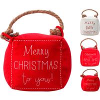 Ajtóütköző Xmas - textil (13/13/13cm)